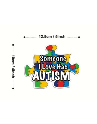 Autism love car sticker